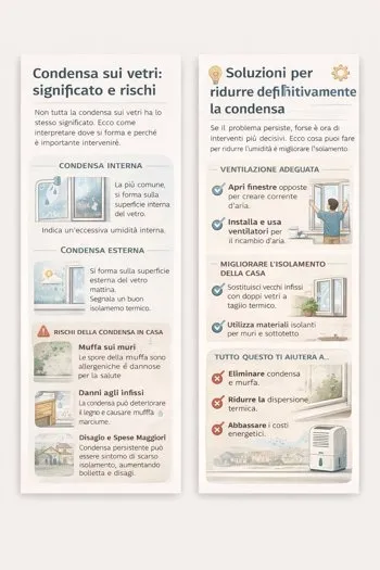 soluzione condensa sui vetri